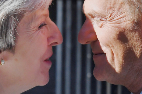 Theresa May welcomes Donald Tusk