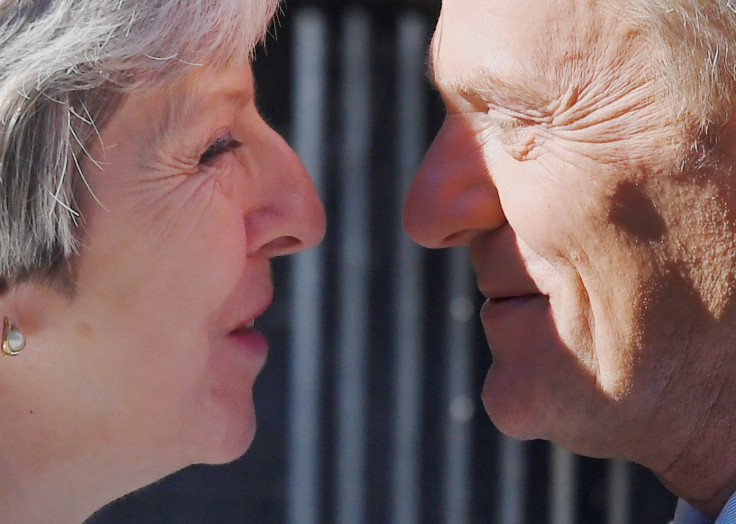 Theresa May welcomes Donald Tusk