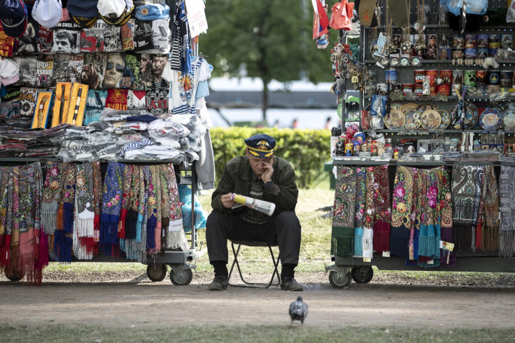 A souvenir seller 