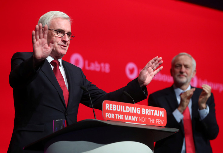 Chancellor of the Exchequer John McDonnell