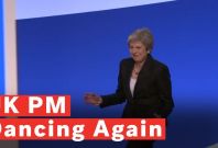 Theresa May dancing Theresa May dancing