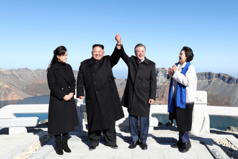 Kim Jong Un and Kim Jung-sook