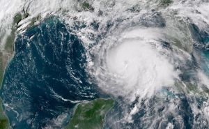 Satellite image Hurricane Michael Florida