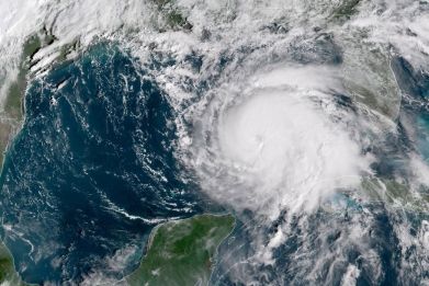 Satellite image Hurricane Michael Florida