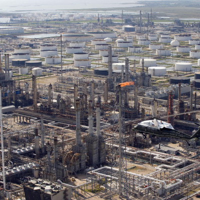 Oil refinery in Texas City, Texas