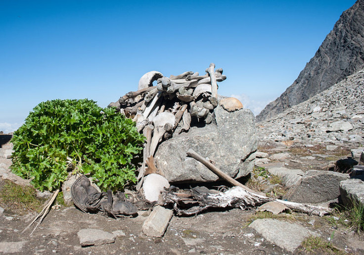 Human remains at Roopkund