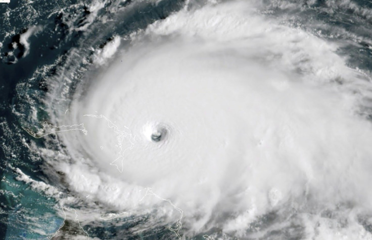 Satellite image of Hurricane Dorian