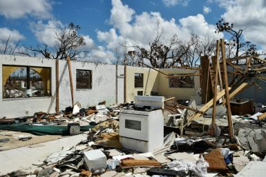 Destroyed home in the Bahamas