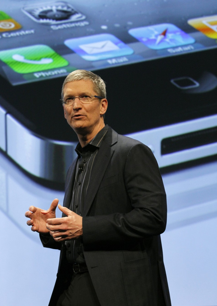 Tim Cook speaking during Verizon's iPhone 4 launch event in New York