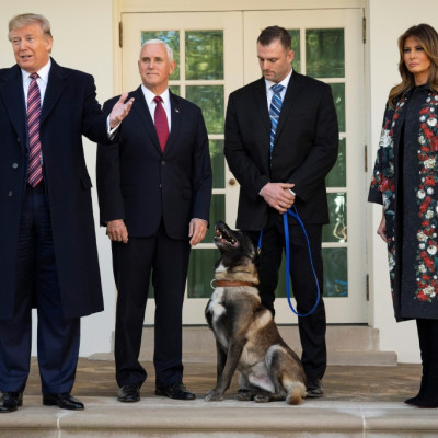Melania Trump honours hero dog Canon