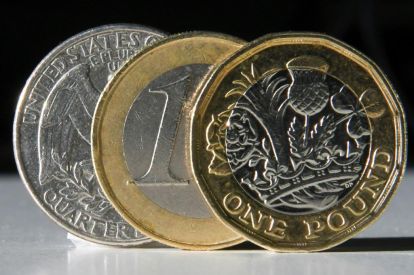 The pound against dollar  and euro