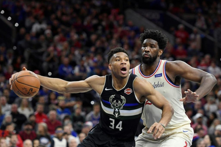 Giannis Antetokounmpo and Joel Embiid