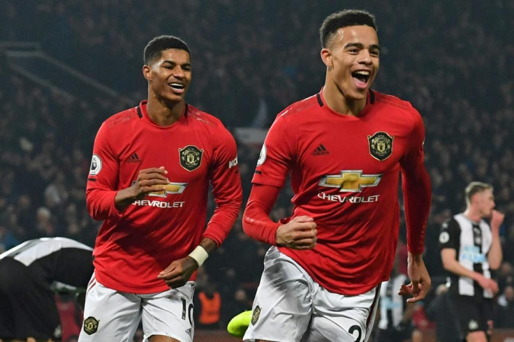 Mason Greenwood and Marcus Rashford 