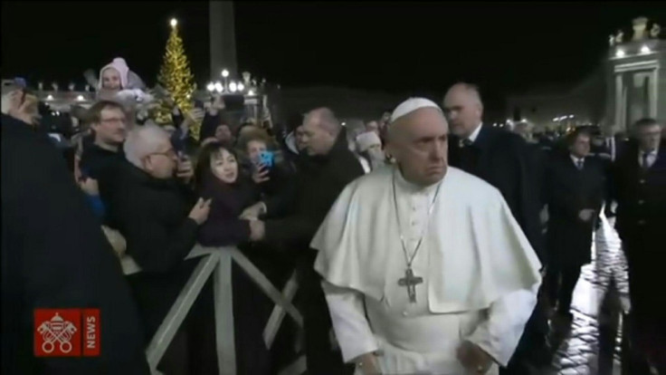 Pope Francis angered by worshiper
