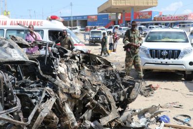 a car-bomb in Mogadishu