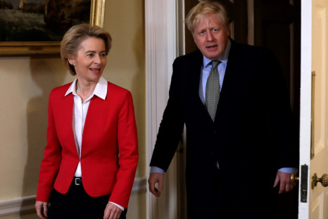 Boris Johnson and Ursula von der Leyen 