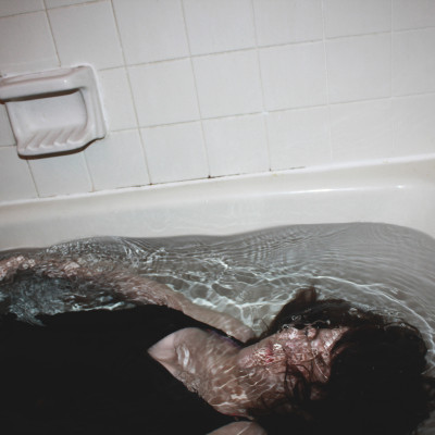 woman in bath