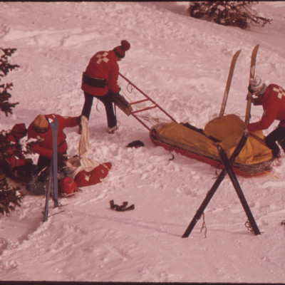 ski crash