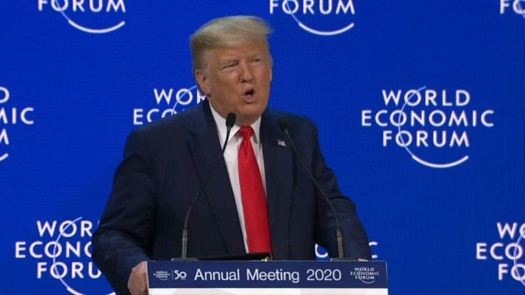 US President Donald Trump at Davos
