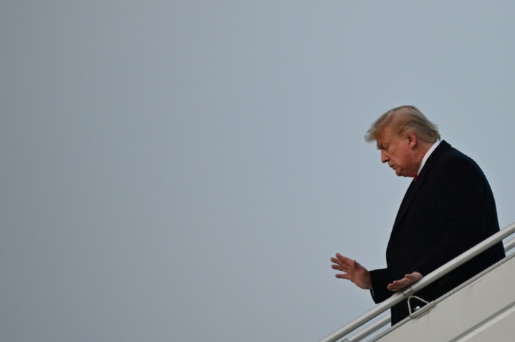 US President Donald Trump arrives in Zurich