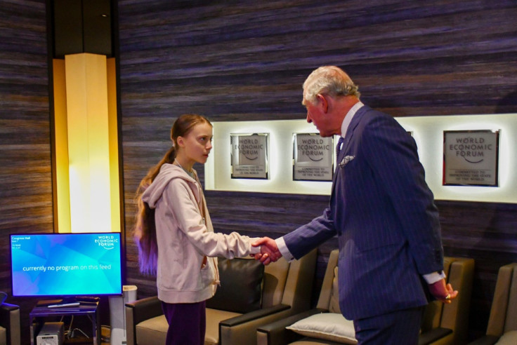 Prince Charles and Greta Thunberg at Davos