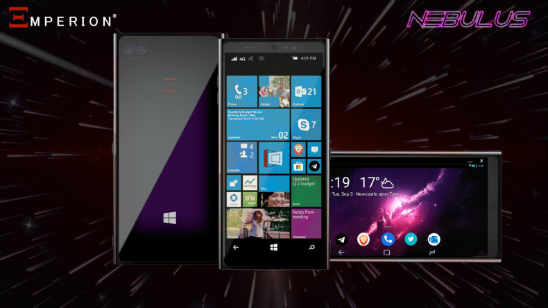 Emperion Nebulus Windows 10 Smartphone runs Android