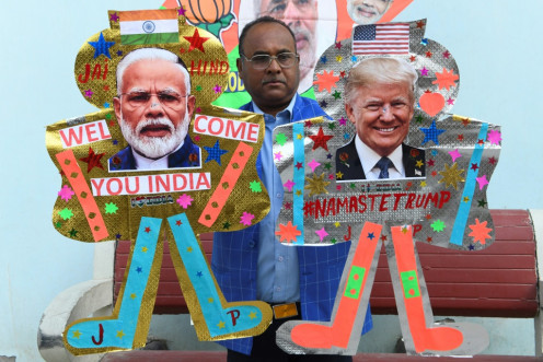 Trump's first official visit to India 