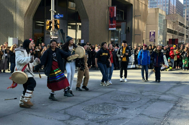 Protesters celebrate in Canada