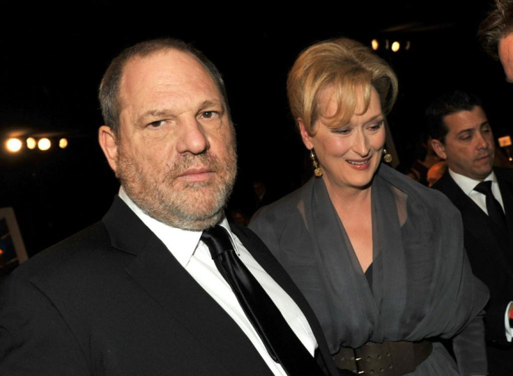 Harvey Weinstein pictured with actress Meryl Streep