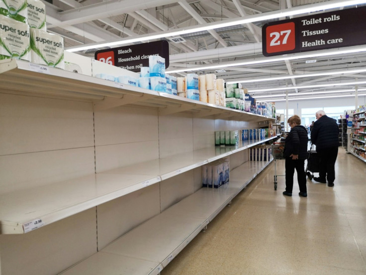 Empty London supermarket