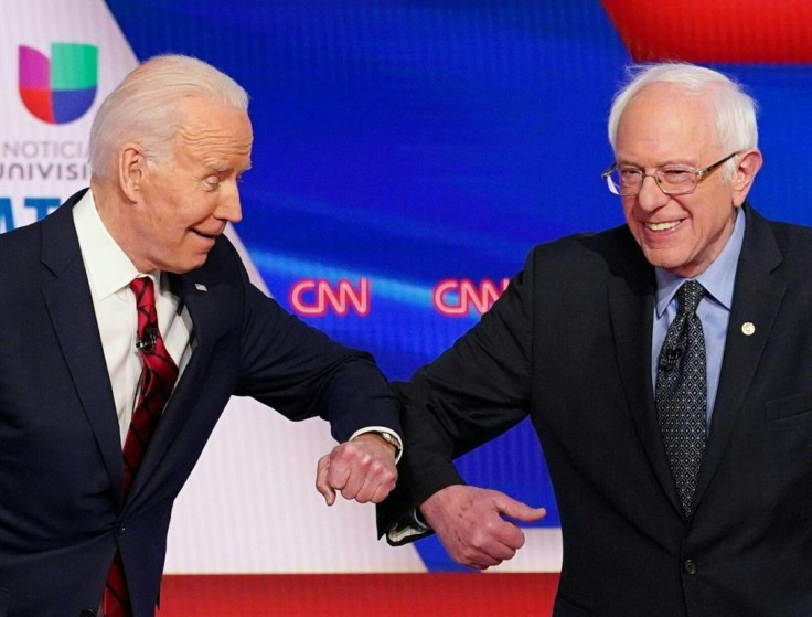 Joe Biden and Bernie Sanders