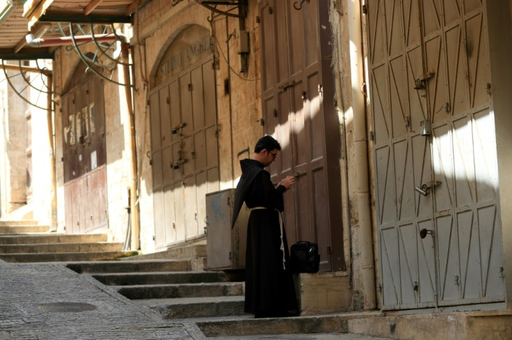 A Fransiscan friar in Jerusalem