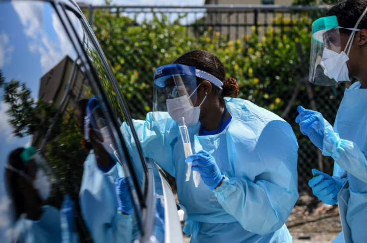 Drive-through coronavirus testing lab