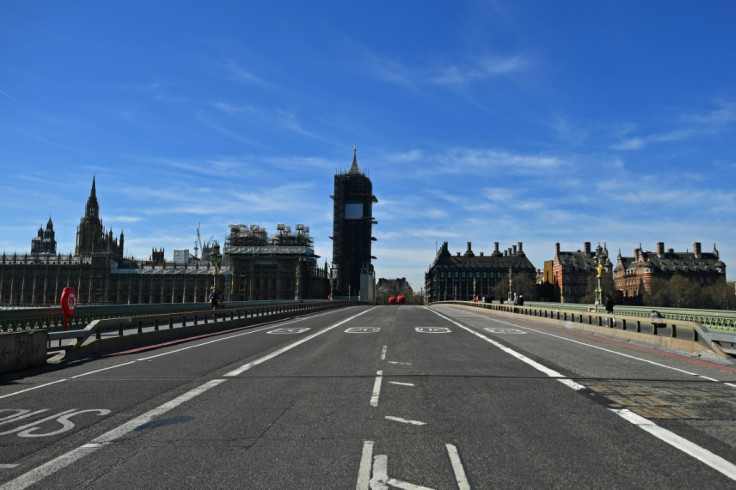 Streets of London wear a deserted look