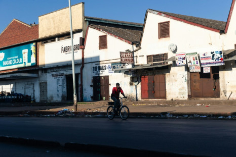 A cyclist in Harare