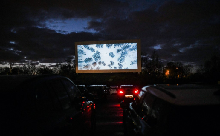 Drive in cinema in Essen, West Germany