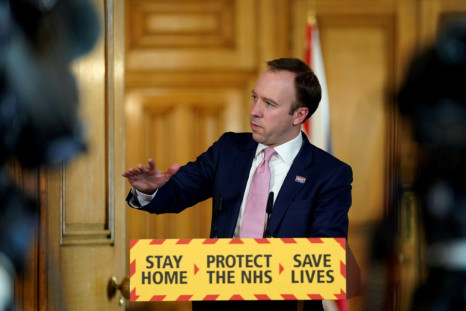 Britain's Health Secretary Matt Hancock 