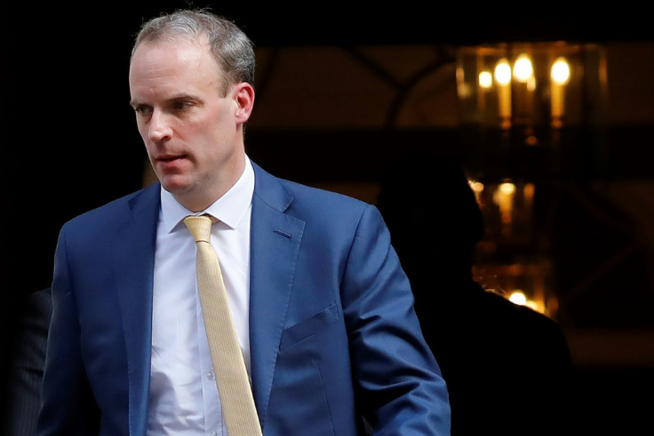 British foreign secretary Dominic Raab