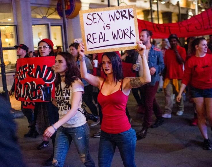Sex Workers stage a demonstration