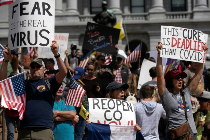 Anti-lockdown demonstrators