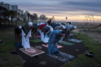 Muslims during ramadan