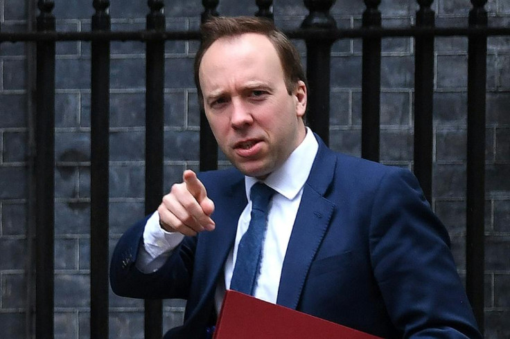 Britain's Health Secretary Matt Hancock 