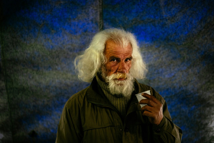 Homeless man in Moscow