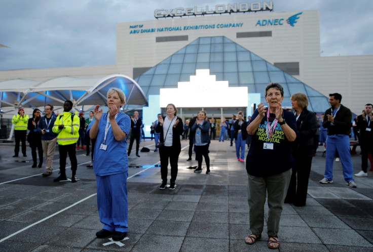 Medical staff clap for carers