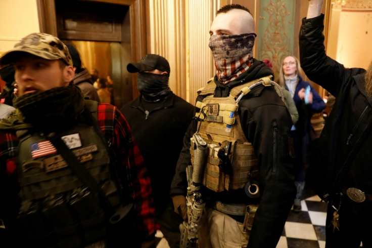 Protesters in Michigan