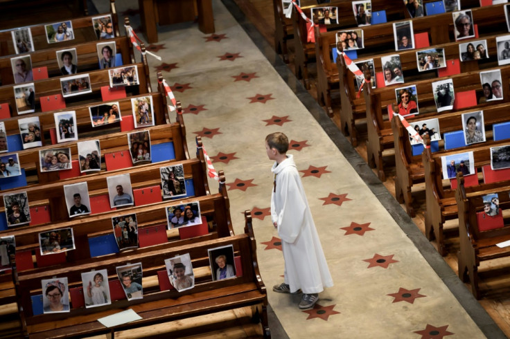 Churches fill pews with pictures of worshippers