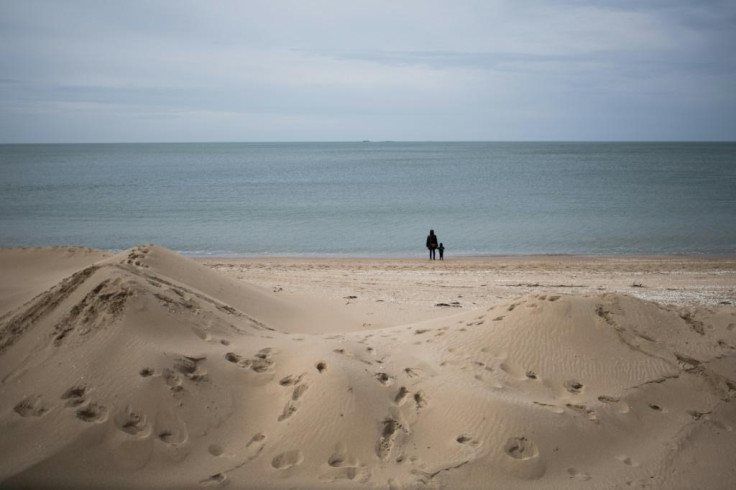 beach in La Baule, western France