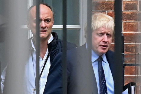 Boris Johnson's top adviser Dominic Cummings (left) 