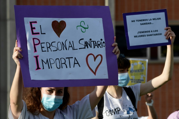 A healthcare worker in Spain