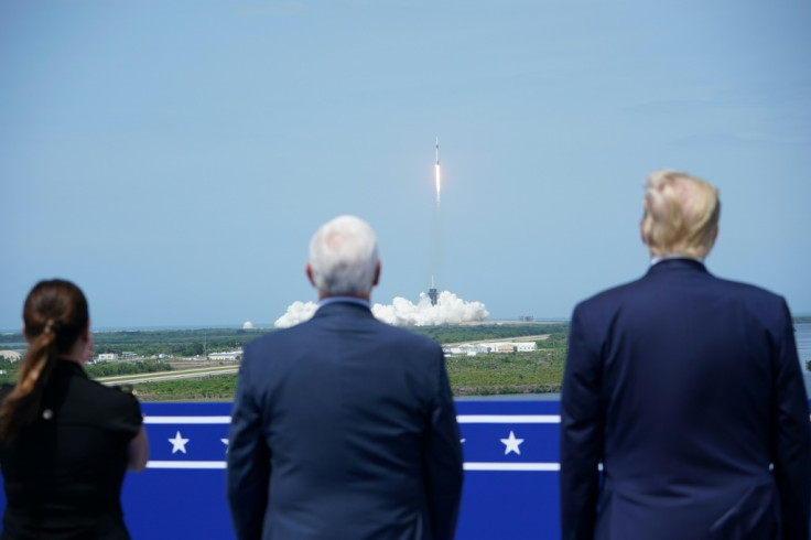 Karen Pence, Mike Pence and Donald Trump